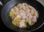 freir el pollo en tempura en aceite