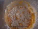 mezclar calabaza y harina