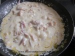 cocinar nata con bacon y cebolla