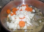 cocinar cebolla y zanahoria