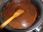 mezclar chocolate con gelatina