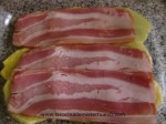 alternar capas de patata y bacon