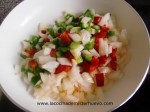 cocinar cebolla, pimiento y ajo